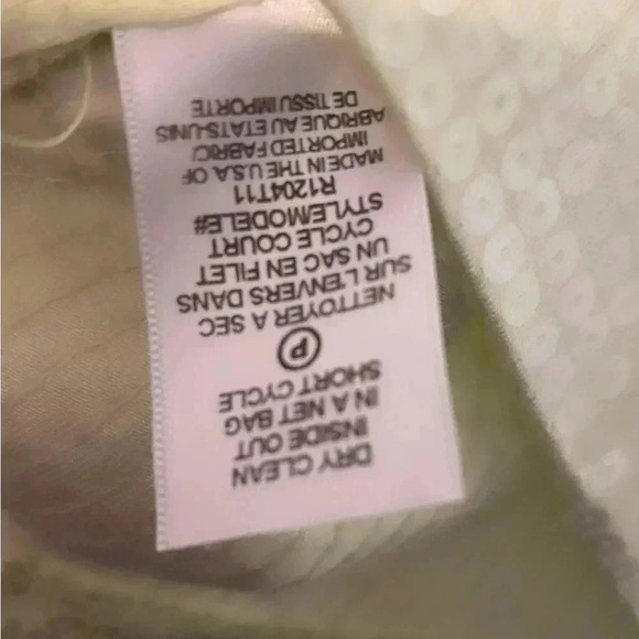 Robert Rodriguez vintage All over sequin short sleeve top S - Picture 4 of 4